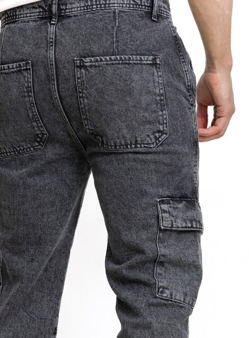 Black 1 Cargo jeans - Khotwh